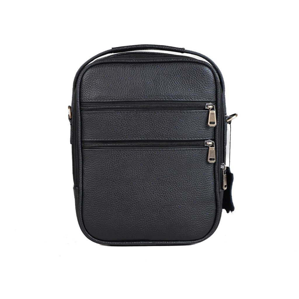 کیف دوشی چرم مردانه طبیعی مدل سامیار