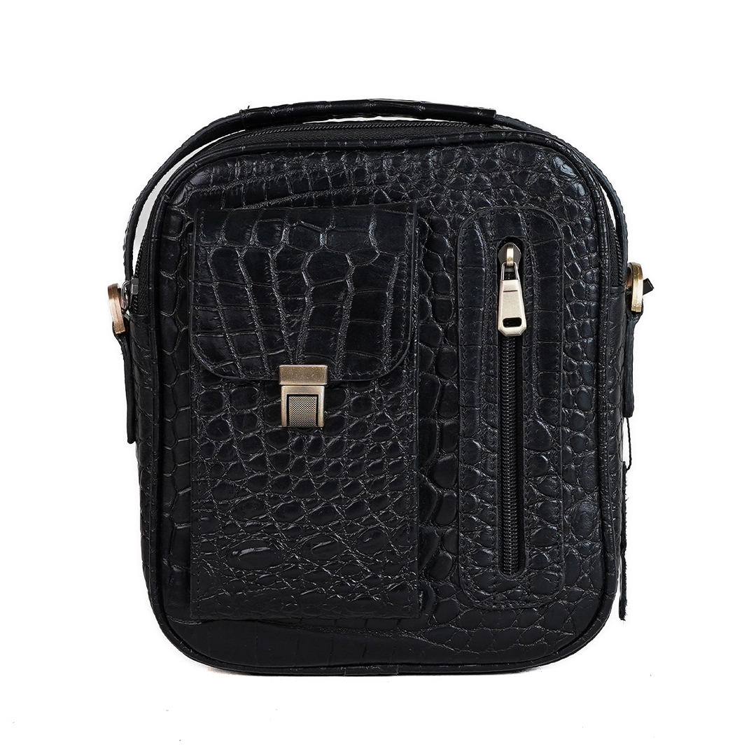 کیف دوشی مردانه چرم طبیعی اسپرت بزرگ مدل رژان