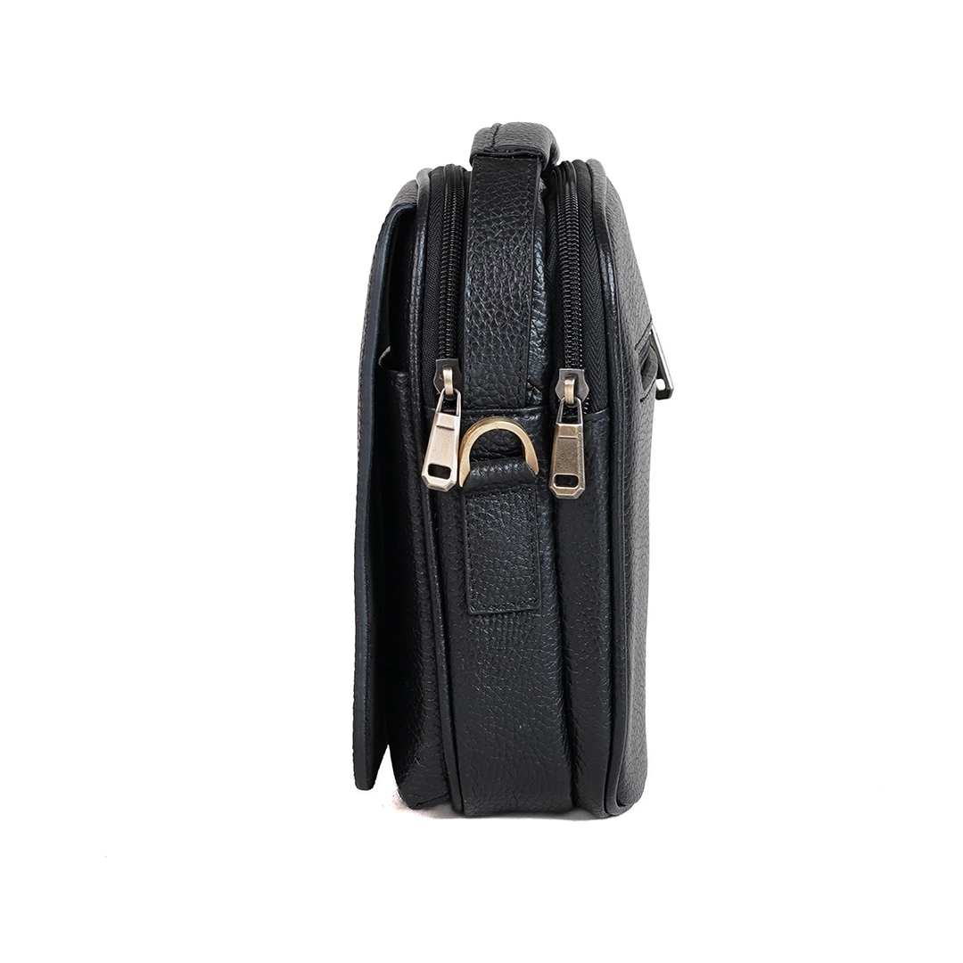 کیف دوشی مردانه چرم طبیعی مدل رسام